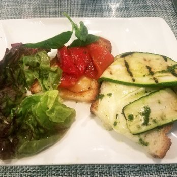 From Scratch - crostoni with grilled vegetables and scamorza - Mediterranean Near Me - Ridgewood, New Jersey