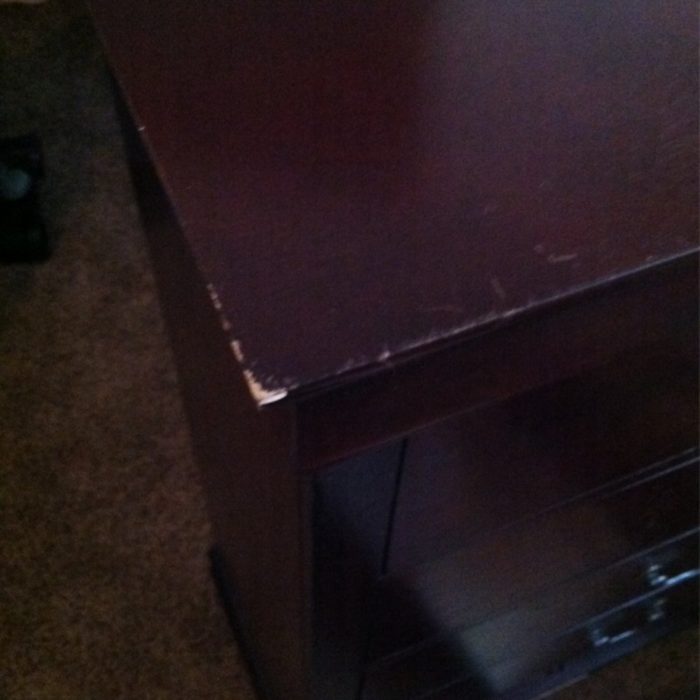 Acclaimed Movers & Storage - Wardrobe with scuffs and chunks taken out of the top. - Movers Near Me - Lancaster, CA, California Acclaimed Movers & Storage - Wardrobe with scuffs and chunks taken out of the top. - Movers Near Me - Lancaster, CA, California