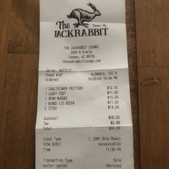The Jackrabbit Lounge - Food and drinks for one - Lounges Near Me - Tucson, Arizona The Jackrabbit Lounge - Food and drinks for one - Lounges Near Me - Tucson, Arizona