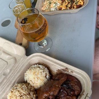 The Rice Wagon - Hurricane chicken (top). Shoyu chicken (Bottom). - Food Trucks Near Me - Bryson City, North Carolina The Rice Wagon - Hurricane chicken (top). Shoyu chicken (Bottom). - Food Trucks Near Me - Bryson City, North Carolina