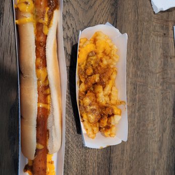Sonic Drive-In - The absolute worst attempt at a chili cheese hotdog and fries. It's missing most of the chili and cheese. - Fast Food Near Me - Longmont, Colorado