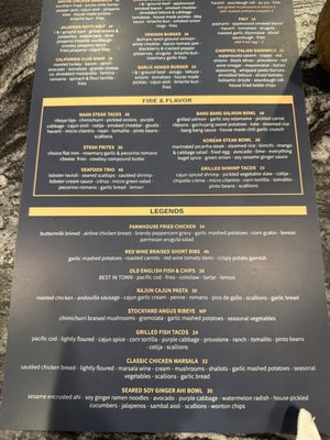 Menu photo 1 C.R. Gibbs American Grille Redding, CA