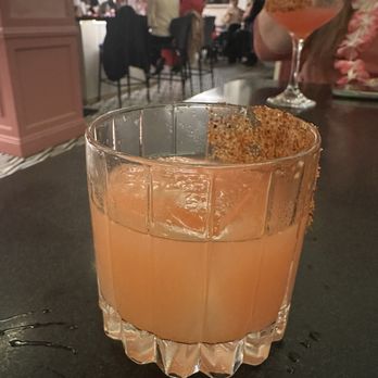 Elite Event: Pink Party at PostScript - Mezcal drink - Yelp Events Near Me - Houston, Texas