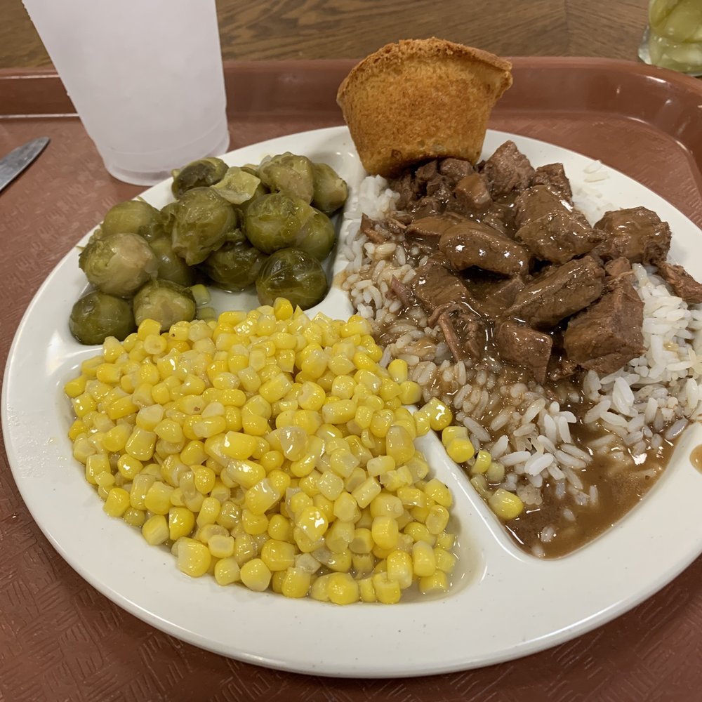 Steak House Cafeteria - Beef stew, corn and Brussels - Southern Near Me - Walhalla, South Carolina Steak House Cafeteria - Beef stew, corn and Brussels - Southern Near Me - Walhalla, South Carolina