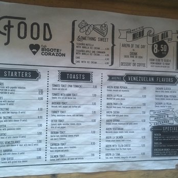 Bigote y Corazón - Menu 2 - Venezuelan Near Me - Madrid, M
