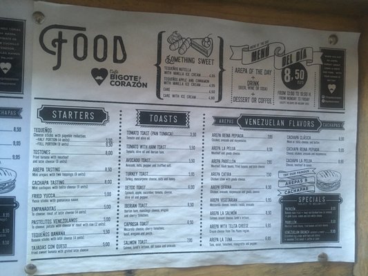 Menu photo 1 Bigote y Corazón Madrid, M