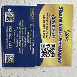 Destination Nirvana Wellness - Her business cards