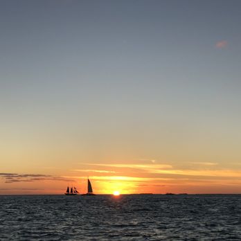 Danger Charters - Beautiful sunset from the sailboat. - Rafting/Kayaking Near Me - Key West, Florida