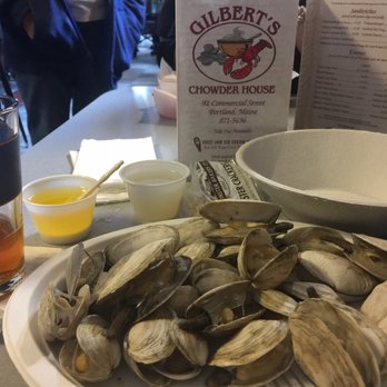 Gilbert's Chowder House - Thank you for YUMMY steamers!!!! - Seafood Near Me - Portland, Maine Gilbert's Chowder House - Thank you for YUMMY steamers!!!! - Seafood Near Me - Portland, Maine