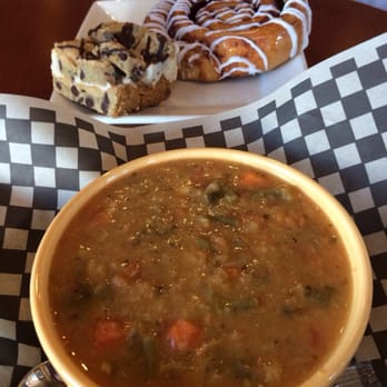 Brewed Awakenings CoffeeHouse - Minestrone soup, cream cheese blondie & GIANT cinnamon roll. - Coffee & Tea Near Me - Johnston, Rhode Island Brewed Awakenings CoffeeHouse - Minestrone soup, cream cheese blondie & GIANT cinnamon roll. - Coffee & Tea Near Me - Johnston, Rhode Island