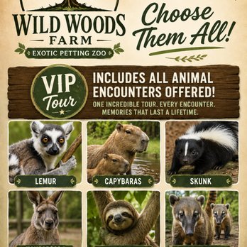 Wild Woods Farm - Petting Zoos Near Me - Conway, South Carolina Wild Woods Farm - Petting Zoos Near Me - Conway, South Carolina