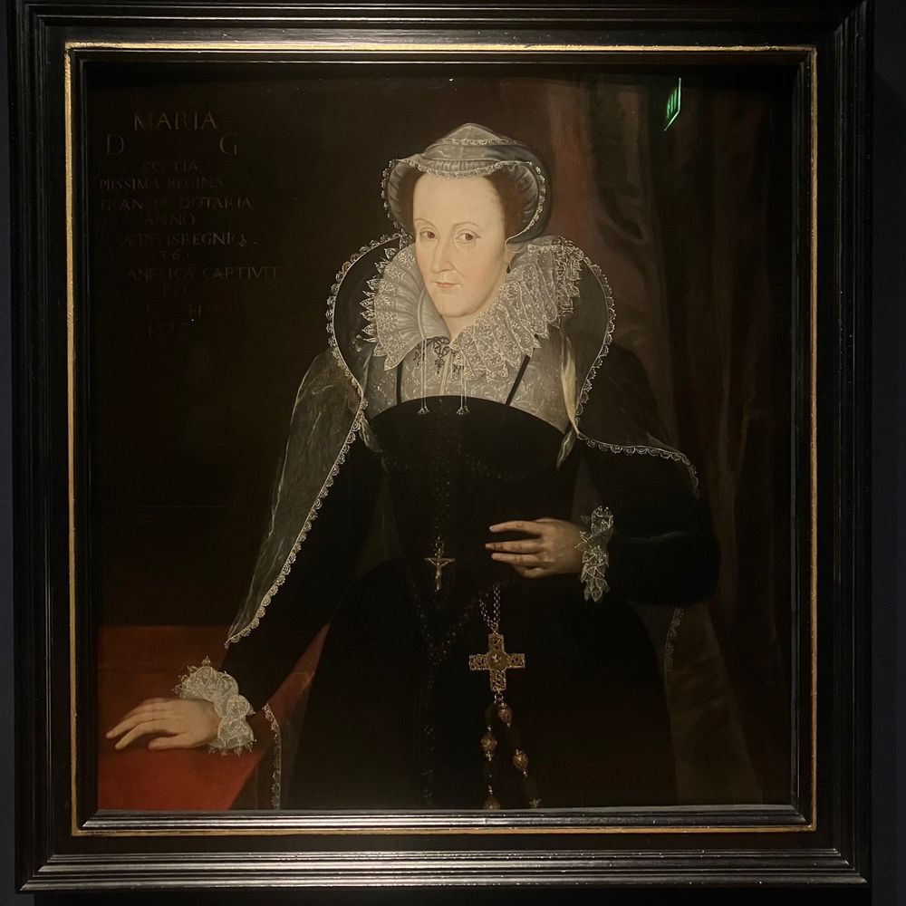National Portrait Gallery - Mary, Queen of Scots by an unknown artist after a portrait by Nicolas Hilliard. - Art Galleries Near Me - London, XGL