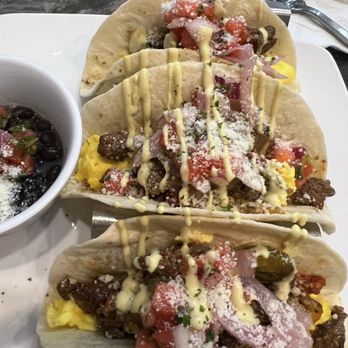 Dip and Happy - Trio Steak Tacos - Breakfast & Brunch Near Me - Tampa, Florida Dip and Happy - Trio Steak Tacos - Breakfast & Brunch Near Me - Tampa, Florida