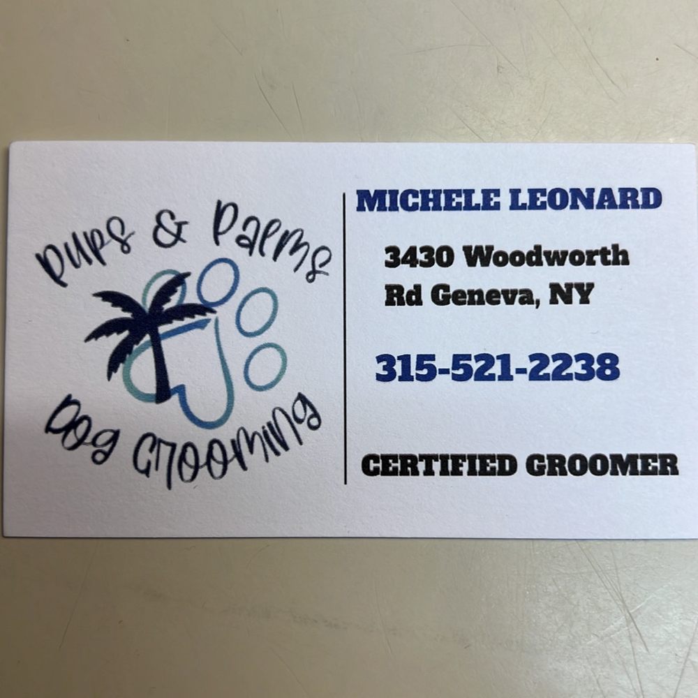PUPS AND PALMS DOG GROOMING Updated October 2024 3430 Woodworth Rd, Geneva, New York Pet