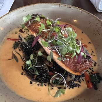 Luce Bar & Kitchen - Pan seared salmon - American Near Me - San Diego, California Luce Bar & Kitchen - Pan seared salmon - American Near Me - San Diego, California