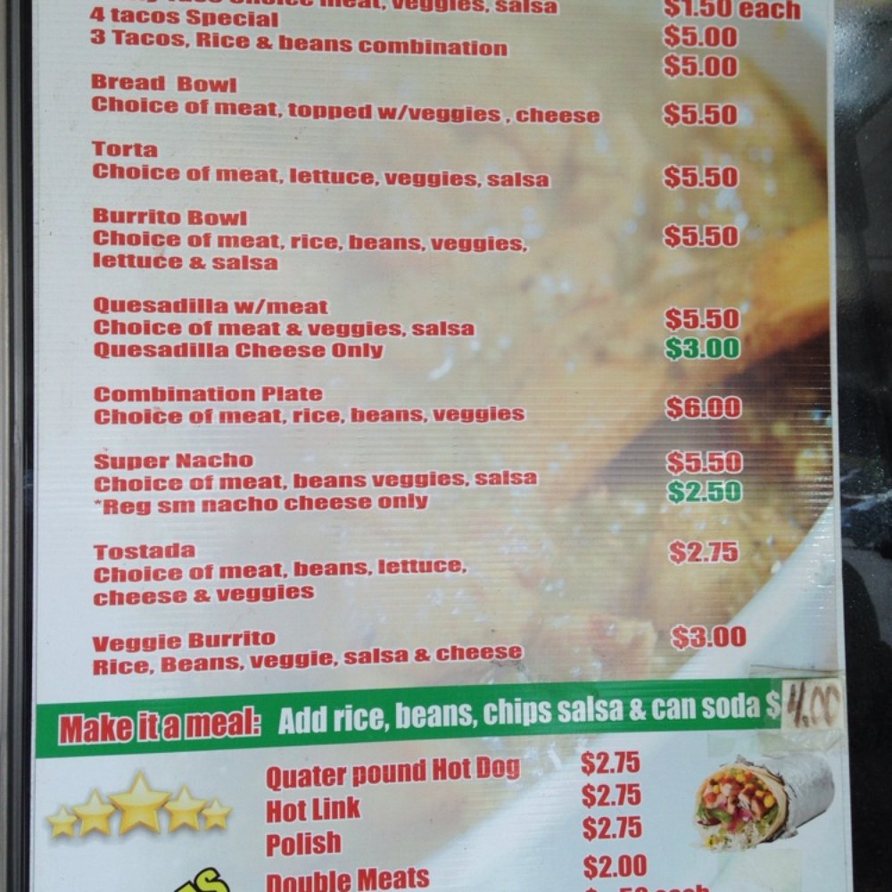 Torres Catering - Menu #2 - Food Stands Near Me - Bakersfield, California Torres Catering - Menu #2 - Food Stands Near Me - Bakersfield, California