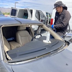 Tony's Auto Glass - 2012 Chrysler 300 getting the windshield replaced