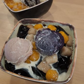 Meet Fresh - Grass jelly with ube and taro - Desserts Near Me - Chandler, Arizona Meet Fresh - Grass jelly with ube and taro - Desserts Near Me - Chandler, Arizona