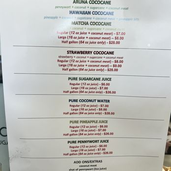 Cococane - Menu - Fruits & Veggies Near Me - Garden Grove, California