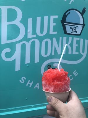 Blue Monkey Shaved Ice by null