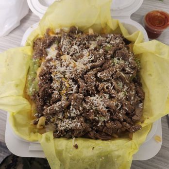 Cali's & Fries - Half size carne asada fries $14.45 - Tacos Near Me - San Diego, California