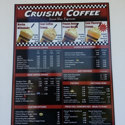 Cruisin Coffee - Menu