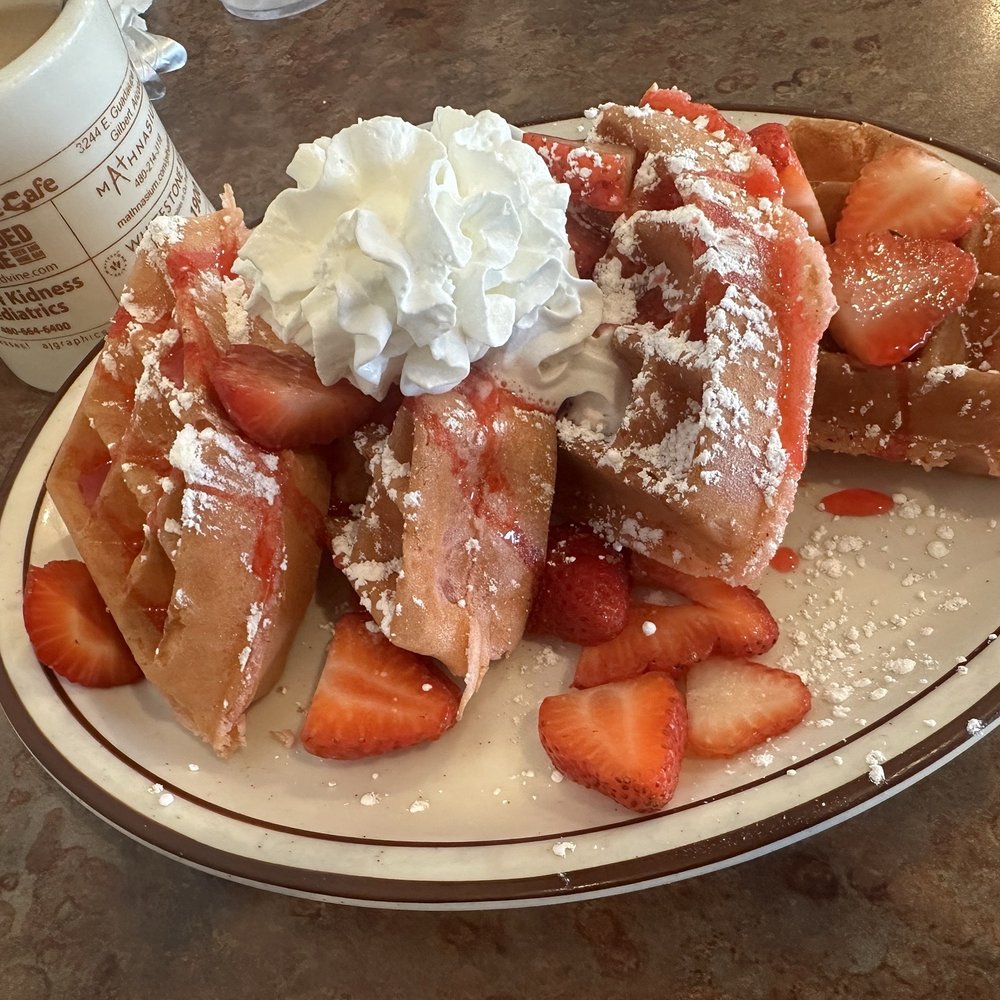Strawberry waffles