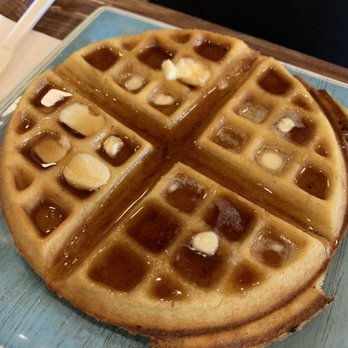 Wakey Monkey - Saluda - Made from scratch Belgium waffle with organic real maple syrup - Coffee & Tea Near Me - Saluda, North Carolina