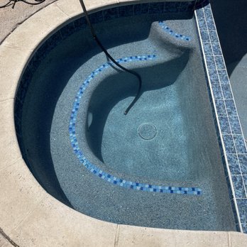 Socal Pool Remodeling - Spa with pebble tech and glass trim tile - Pool & Hot Tub Service Near Me - Norco, California Socal Pool Remodeling - Spa with pebble tech and glass trim tile - Pool & Hot Tub Service Near Me - Norco, California