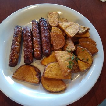 Shelly's Cafe - Sausage links and home fries... super yummy. - Breakfast & Brunch Near Me - Tampa, Florida