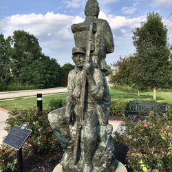 Georgetown Park - Two soldiers contemplate heading home after the Civil War.