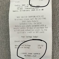 Grocery Outlet - I saved $280 on a $27 purchase ~~ not a typo nor error
