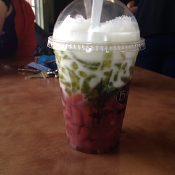 BAMBU - #14 red bean, jelly, and taro - Bubble Tea Near Me - Sacramento, California