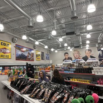 Arizona Last Stop - Photo from the center of the store. Notice all the merchandise. - Burgers Near Me - White Hills, Arizona