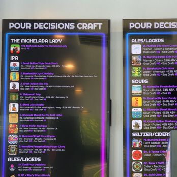 Pour Decisions Craft - Menu - Coffee & Tea Near Me - Fremont, California