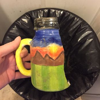 Art Attack - Unfortunately our favorite coffee mug broke, but it wasn't because of the product, it got dropped on ceramic tile. - Paint-Your-Own Pottery Near Me - Albuquerque, New Mexico