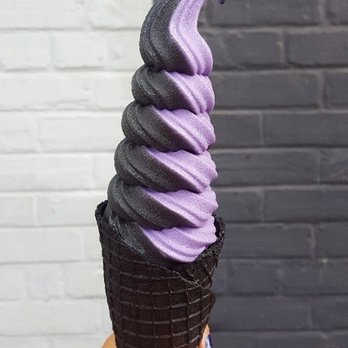 iHalo Krunch - Ube haze in black charcoal cone - Ice Cream & Frozen Yogurt Near Me - Toronto, Ontario iHalo Krunch - Ube haze in black charcoal cone - Ice Cream & Frozen Yogurt Near Me - Toronto, Ontario