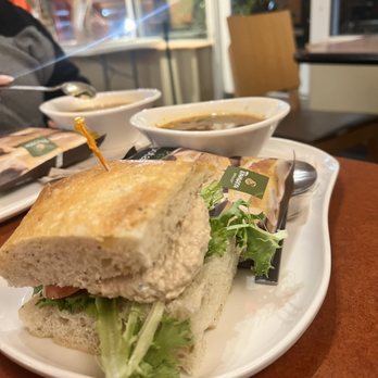 Panera Bread - Duo Value Meal - 1/2 Tuna Sandwich and Ten Vegetable Soup and a side of Chips - Sandwiches Near Me - Apex, North Carolina