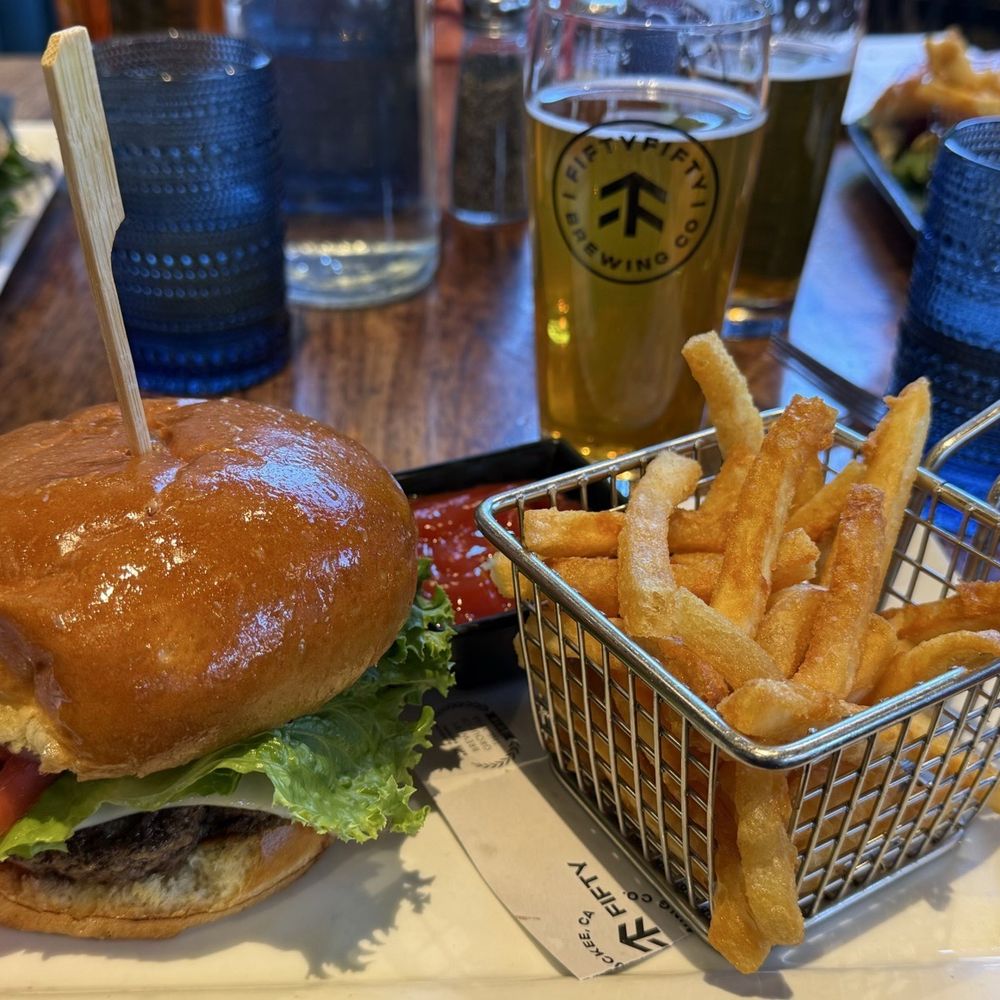 Mushroom Swiss burger