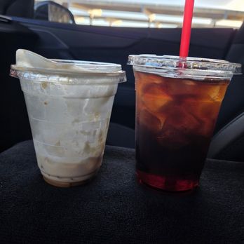 Trio Coffee House - Left side is a small right side is a medium. Pathetic!! - Coffee & Tea Near Me - Quartz Hill, California