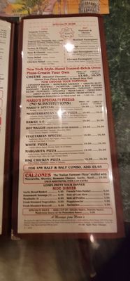 Menu photo 4 Mario's Italian Cafe La Quinta, CA Menu photo 4 Mario's Italian Cafe La Quinta, CA