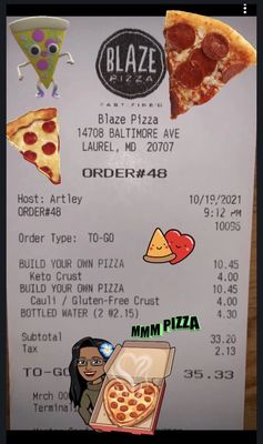 Menu photo 2 Blaze Pizza Laurel, MD