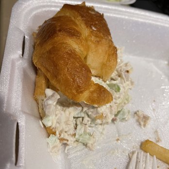 Starlight Restaurant - a croissant sandwich in a styrofoam container - Diners Near Me - Chicago, Illinois
