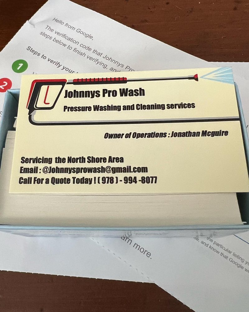 JOHNNY’S PRO WASH Haverhill, Massachusetts Pressure Washers Phone