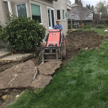 Oak Hills Landscaping - Kellen removing old stairs. - Landscaping Near Me - Elverta, California Oak Hills Landscaping - Kellen removing old stairs. - Landscaping Near Me - Elverta, California