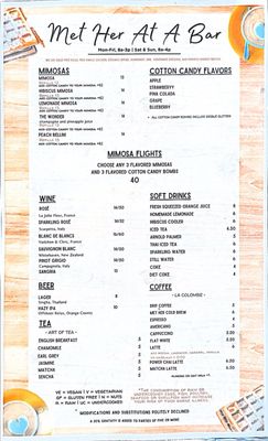 Menu photo 8 Met Her At A Bar Los Angeles, CA