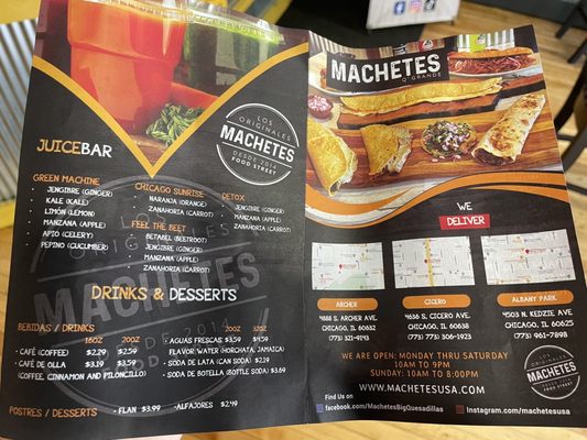 Machetes Big Quesadillas by null