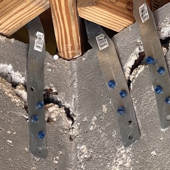 Wolfe Construction Group - This is a location for the corner of a hipset trusess note the voids in the concrete. - General Contractors Near Me Wolfe Construction Group - This is a location for the corner of a hipset trusess note the voids in the concrete. - General Contractors Near Me