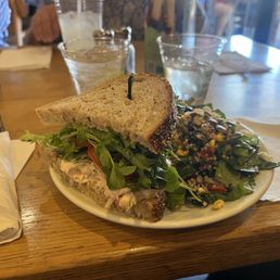 Half chicken salad and southwestern superfood salad Half chicken salad and southwestern superfood salad