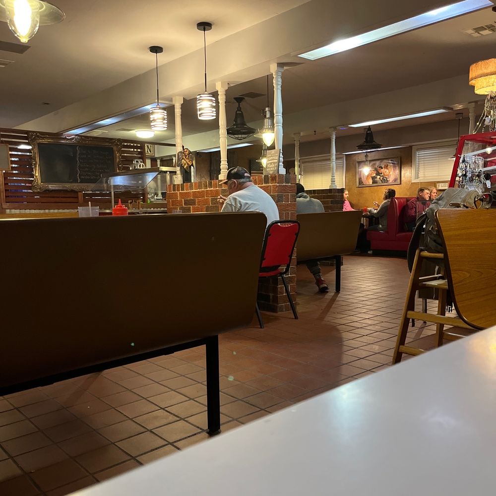 a person sitting at a table